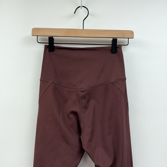 Girlfriend Collective High Rise Compression Ankle Leggings Brown XS - Picture 6 of 8